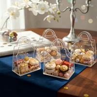 Vente en gros de sacs à main transparents en acrylique, boîtes cadeaux en acrylique pour les invités de mariage, fête de Thanksgiving