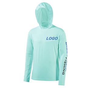 เสื้อยืดตกปลาระบายอากาศได้ดีสำหรับผู้ชายเสื้อตกปลา UPF50กันแดดป้องกันรังสียูวีพิมพ์ซับลิเมชันออกแบบได้ตามต้องการ - Product Image 4