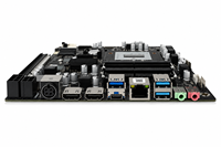 Carte mère AIO HX avec slot PCIe 5.0 x16 pour processeurs Intel 5/7/13/14e génération, idéale pour le contrôle industriel, les stations de travail graphiques, l'automatisation et l'informatique de pointe.