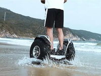 Scooter de patrouille électrique tout-terrain robuste à double système 3000W avec cadre en alliage de magnésium pour agents de sécurité