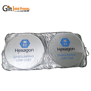 Güneşlik baskı ile araba için özelleştirilmiş araba gümüş şemsiyeleri baskı UV koruma güneş gölge araba için - Product Image 2