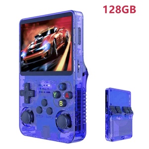 Console de jeu portable rétro noire R36S, mini console de poche de 3,5 pouces pour enfants et adultes, Wi-Fi, idée cadeau très populaire - Product Image 4