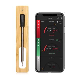 275ft kabelloses Fleisch thermometer, Smart Cooking Thermostat Digitales drahtloses Lebensmittel thermometer für Grill geräte Benutzer definierte Küchen sonde - Product Image 1