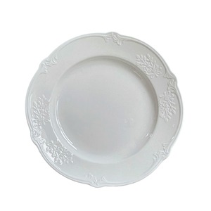 Piatto da Dessert in Ceramica Rotondo con Bordo in Pizzo Francese Vintage, Smaltato, Adatto al Microonde, Stile Retrò - Product Image 5