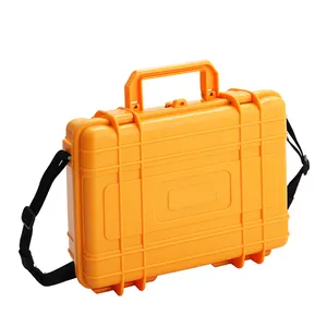 Customized wholesale solid fall proof waterproof plastic equipment case with foam plug-in in large Chinese factories