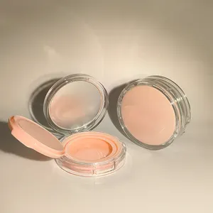 BB CC visage maquillage clair cosmétique conteneur poudre libre coussin d'air boîte fond de teint avec éponge poudre bouffée et miroir