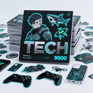 Etiquetas Adhesivas de Vinilo o PVC Transparente Fluorescente Luminoso, Personalizadas, Impresión de Etiquetas que Brillan en la Oscuridad - Product Image 6