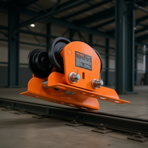 Chariot électrique Vevor, capacité 0,5 tonne, quatre roues, chariot à poutre en acier pour chariots à main, outils, durable, orange poudré - Product Image 2