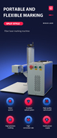 Raycus JPT 50w Graveur laser à fibre métallique Plaque signalétique Machine de gravure et de découpe de bijoux/Marquage laser à fibre de 30 watts