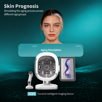 Cermin Kecantikan Pintar Pemindai Wajah Analisis Kulit AI Diagnostik Android Mesin Analisa Kulit Wajah Komersial untuk Klinik Spa