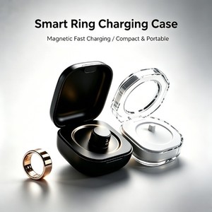 Estuche de Carga Magnético Portátil para <span class=keywords><strong>Anillo</strong></span> Inteligente de Plástico OEM ODM, Batería de 5-10 Días de Duración, Logotipo Personalizado, Base de Carga Rápida - Product Image 1