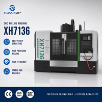 Centre d'usinage vertical CNC compact XH7136 pour composants de précision et production en petites séries