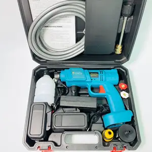 Power Tool Set Lithium Cordless High Pressure Electric Car Washer Gun Rechargeable Portable Car Wash Machine With Foam Generator