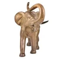 גדול גודל קופר בעלי החיים פיסול חיצוני קישוט ברונזה פיל פסלי למכירה