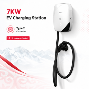 เครื่องชาร์จรถยนต์ไฟฟ้าแบบติดผนัง 7kW รุ่นใหม่ ให้พลังงานคงที่ ประเภทที่ 2 ได้รับการรับรอง EAC ป้องกันน้ำกลางแจ้งระดับ IP55 สำหรับตลาด EAEU คีร์กีสถาน - Product Image 1