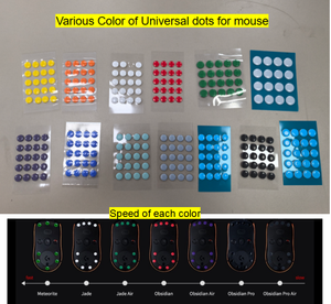 Puntas de Ratón Personalizadas de UHMWPE, Rojas y Negras, PTFE Naranja para Juegos - Product Image 3