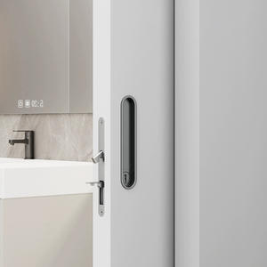 Cerradura Moderna Elíptica para Puerta Corredera con Tirador de Aleación de Zinc y Llave para Dormitorio, Cocina, Gimnasio, Hospital y Escuela - Product Image 3