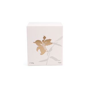 Eco Soy Blend Candle Bulk Buy - Moonlight <span class=keywords><strong>Gardenia</strong></span>, Tarro en relieve blanco lechoso, Entrega rápida - Product Image 1