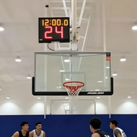 Marcador de Baloncesto LED con Reloj de 24 Segundos, Control Remoto para Puntuación en Competiciones de Gimnasio Interior