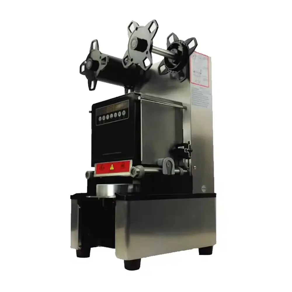 Xeoleo máquina de selar copos automática, seladora de copos com copo, para máquina de chá boba, equipamentos para chá de 90/95mm com 88/105/120mm