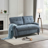 Canapé 2 places VANBOW moderne avec coussins épais, tissu confortable pour petits appartements et chambres