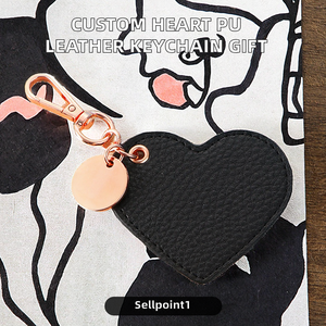 Llavero de Cuero con Diseño Personalizado de la Marca <span class=keywords><strong>Niya</strong></span>, Impresión Tipográfica, Estilo Anime, Porta Llaves de Cuero Genuino, Sublimación en Blanco - Product Image 2