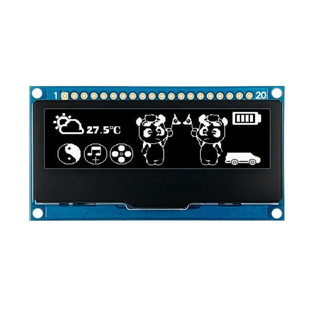 2.23 Inch 128*32 OLED E-Paper Display Module with Parallel I2C/SPI 20 Pin Interface SSD1305 Driver Chip