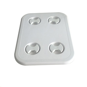 Tapa de escotilla rectangular de plástico con manijas giratorias para reemplazo y reparación de herrajes marinos de embarcaciones - Product Image 2