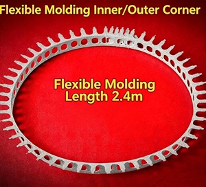 Profilé d'angle flexible et pliable pour intérieur et extérieur, bande <span class=keywords><strong>de</strong></span> moulage courbée en PVC - Product Image 1