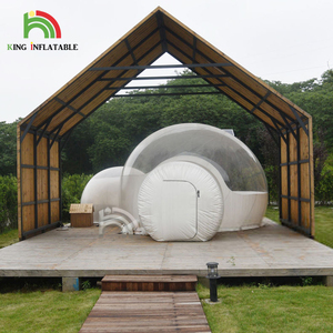 Semi-transparent Gonflable Bulle Hôtel Maison Chambre Jardin <span class=keywords><strong>Camping</strong></span> Plein Air Lodge Location Transparent Bulle Tente - Product Image 4