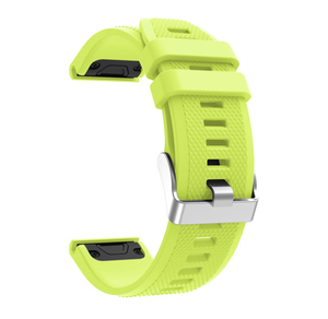 Bracelet de montre en silicone à libération rapide 20mm 22mm 26mm à grain croisé compatible <span class=keywords><strong>Garmin</strong></span> Fenix 6X 6 6S Pro 5X <span class=keywords><strong>5</strong></span> <span class=keywords><strong>5S</strong></span> Plus - Product Image 2