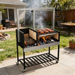 HDL24 Parrilla <span class=keywords><strong>Argentina</strong></span> Independiente de Carbón con Asador, Barbacoa Brasero - Product Image 5