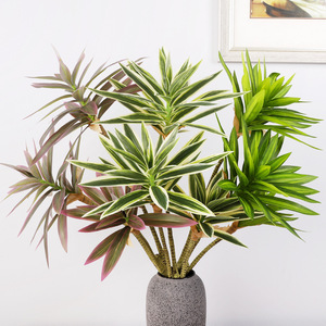 Planta Artificial de Bambú Lirio Verde, 133g por Rama, Hojas de Alta Simulación, Adorno Decorativo para Interiores, Material Plástico - Product Image 5