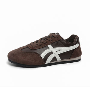 أحذية رياضية مسطحة من فورست جامب للمشي تناسب جميع الأحذية على الطراز الكوري أحذية تدريب بيضاء للربيع والخريف عصرية برباط - Product Image 2