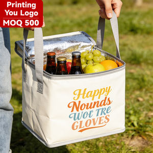 גדול לשימוש חוזר תרמי קר תיק מכולת נייד קניות tote עם דפוס הסוואה עבור מזון נשיאה - Product Image 1