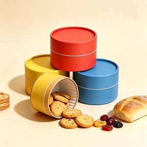 Scatole Cilindriche Personalizzate per Cheesecake di Grado Alimentare, Tubi di Carta Biodegradabili per Snack, Biscotti, Cioccolato e Dolci - Product Image 6