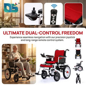 Électrique vieux fauteuil roulant d'utilisation/Électrique réglable repose-pieds fauteuil roulant manuel DS-6001N - Product Image 2