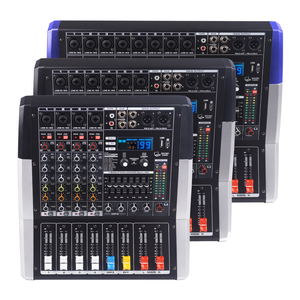 Mezclador <span class=keywords><strong>de</strong></span> Audio Profesional <span class=keywords><strong>de</strong></span> 4/6/8 Canales con 99 Efectos DSP, Consola <span class=keywords><strong>de</strong></span> <span class=keywords><strong>DJ</strong></span>/Mezclador <span class=keywords><strong>de</strong></span> Audio <span class=keywords><strong>de</strong></span> 2X300W <span class=keywords><strong>para</strong></span> Transmisión en Vivo y Grabación en Estudio - Product Image 1
