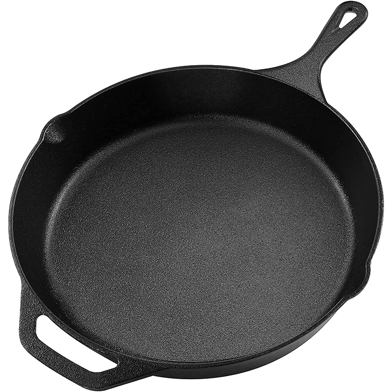 Sartén de hierro fundido para freír, utensilio de cocina seguro