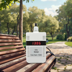 Analizador de gas para monitoreo de calidad del aire de montaje en pared con <span class=keywords><strong>Sensor</strong></span> de <span class=keywords><strong>CO2</strong></span> para exteriores de bajo precio de para lugares públicos - Product Image 1