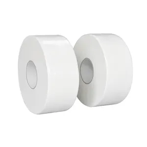 Productos de China al por mayor de gran tamaño de celulosa rollos de papel higiénico Jumbo rollo de papel en relieve Jumbo