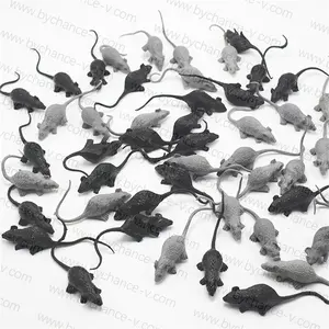 Halloween spooky event party decoration creepy horror prank toy plastic fake mouse fake rats for practical jokes 3.5''