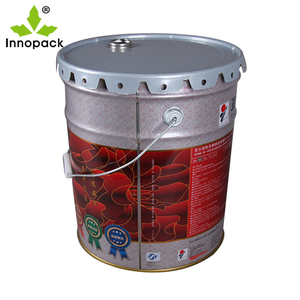 Seau métallique conique <span class=keywords><strong>de</strong></span> <span class=keywords><strong>20</strong></span> <span class=keywords><strong>litres</strong></span> (5 gallons) avec bec verseur et couvercle, idéal pour la peinture, l'huile et la graisse - Vente en gros - Product Image 3