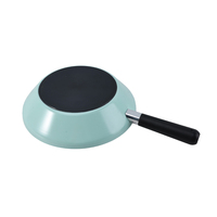 Sartén de 22/24 cm Compatible con Inducción, Libre de PFOA, Apta para Todas las Estufas, Antiadherente, con Tapa de Vidrio