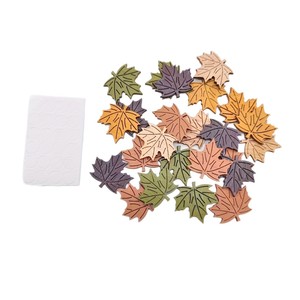 Decoraciones de Madera con Forma de Hoja de Arce, 24 Piezas, Colores Variados, MDF, Decoración para Fiestas de Cosecha de Otoño, Impresión Ecológica por Grabado - Product Image 5