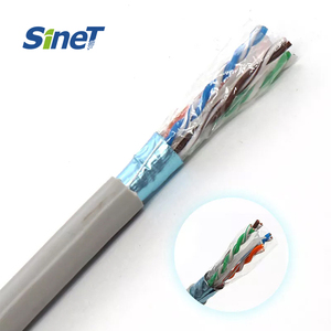 Kabel <span class=keywords><strong>Cat6</strong></span> kualitas tinggi 305M 4 pasang 23AWG 24AWG CCA BC CU tembaga pelindung uji SFTP FTP Cat5e kabel - Product Image 3