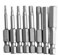 Embout de tournevis à tête hexagonale Allen, métrique et SAE, qualité industrielle S2, embouts magnétiques OEM