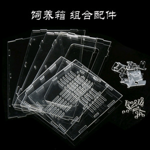 Boîte d'alimentation transparente en acrylique pour animaux de compagnie, vente en gros, boîtes à aliments, pour petits gabarits, <span class=keywords><strong>reptile</strong></span>, livraison gratuite - Product Image 4
