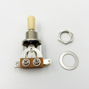 สวิตช์เปลี่ยนปุ่มเลือกพิ๊กอัพแบบ 3 ทางสำหรับกีตาร์ไฟฟ้า <span class=keywords><strong>LP</strong></span>/SG/ES พร้อมปลายพลาสติกสีขาว/ดำ/เหลือง - Product Image 5