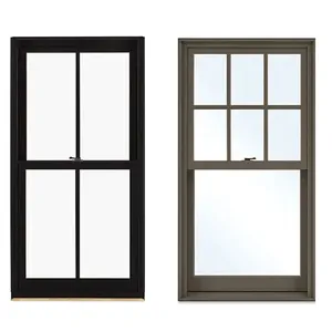 Y-TOP 2023 Aluminium American Style Sash Double Hung Windows Lift Window Aluminum Sash Window